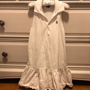 Girls white summer dress